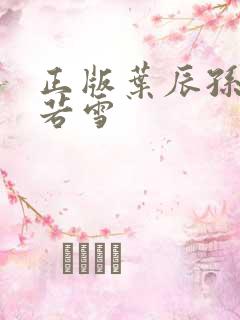 正版叶辰孙怡夏若雪