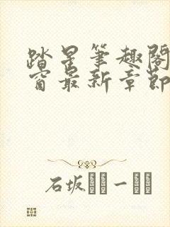 踏星笔趣阁无弹窗最新章节