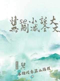 情se小说大全无删减全文阅读