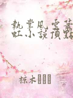 执掌风云萧峥陈虹小说顶点小说