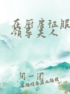 在厨房征服美丽领导夫人