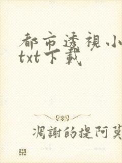 都市透视小神医txt下载