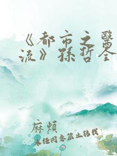 《都市之医武风流》孙哲全文阅读,
