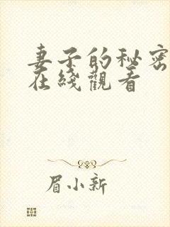 妻子的秘密小说在线观看