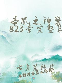 帝凰之神医弃妃823章完整版