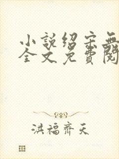 小说绍宋无弹窗全文免费阅读