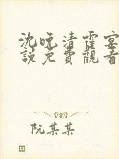 沈晚清霍宴礼小说免费观看在线阅读笔趣阁