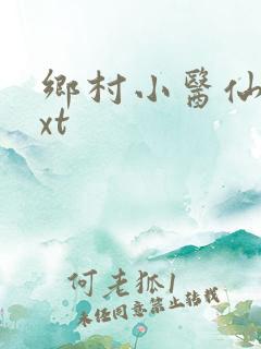 乡村小医仙 txt