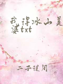 我得冰山美女老婆txt