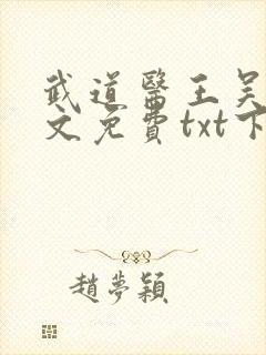 武道医王吴东全文免费txt下载