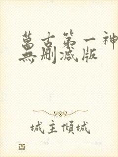万古第一神小说无删减版