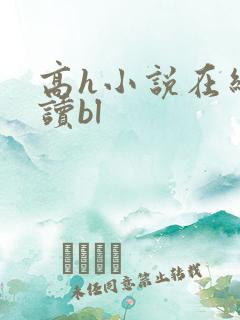 高h小说在线阅读bl