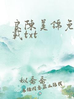 良陈美锦免费下载txt