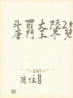斗罗大陆2绝世唐门王冬儿的身份