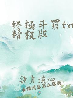 终极斗罗txt精校版