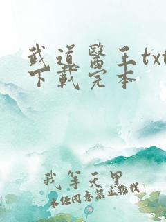 武道医王txt下载完本