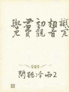 与君初相识短剧免费观看完整版高清