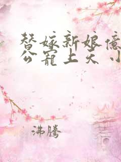 替嫁新娘亿万老公宠上天 小说