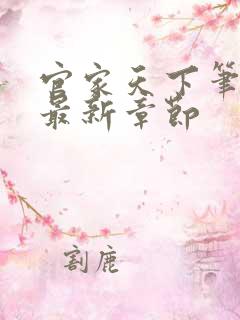官家天下笔趣阁最新章节