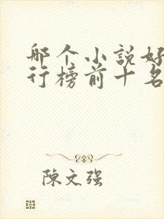 哪个小说好看排行榜前十名