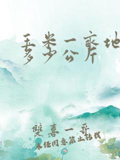 玉米一亩地能产多少公斤