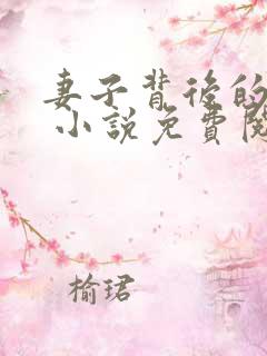 妻子背后的秘密 小说免费阅读