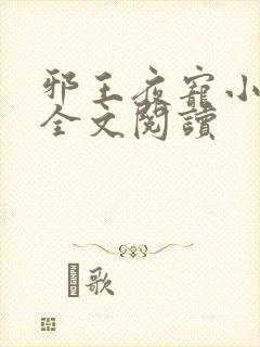 邪王夜宠小毒妃全文阅读