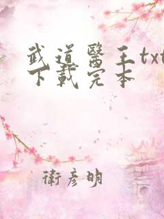 武道医王txt下载完本