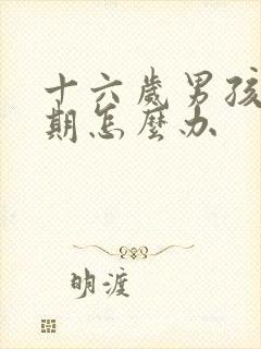十六岁男孩叛逆期怎么办