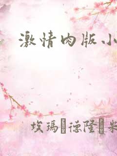 激情肉版小说