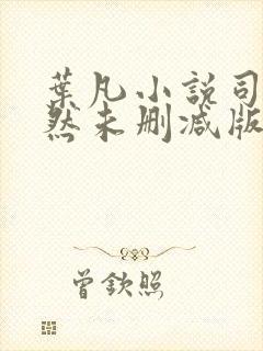 叶凡小说司空嫣然未删减版