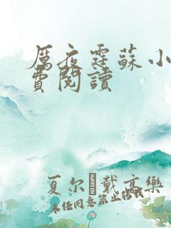 厉夜霆苏小汐免费阅读