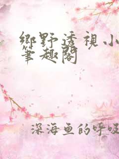 乡野透视小神医笔趣阁