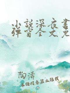 小说深夜书屋无弹窗全文免费阅读