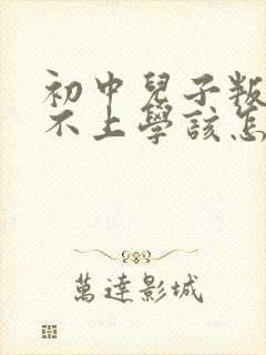 初中儿子叛逆期不上学该怎么办