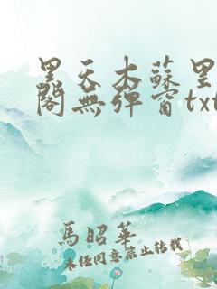 黑天木苏里笔趣阁无弹窗txt