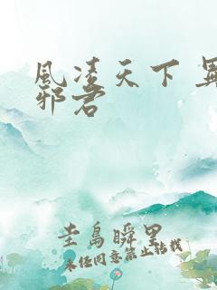 风凌天下 异世邪君