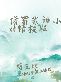 修罗武神小说txt精校版