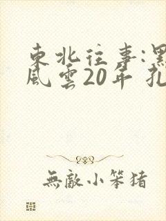 东北往事:黑道风云20年 孔二狗