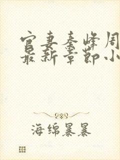 官妻秦峰周茜全最新章节小说