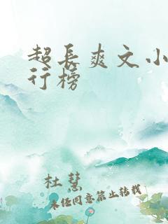超长爽文小说排行榜