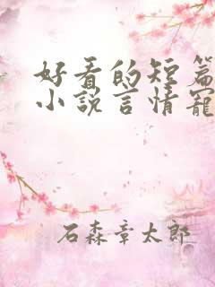 好看的短篇完结小说言情宠文