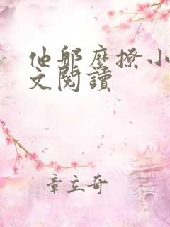 他那么撩小说全文阅读