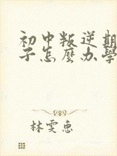 初中叛逆期的孩子怎么办学校