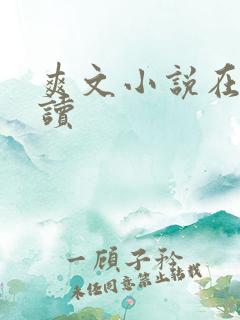 爽文小说在线阅读