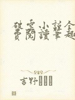 破云小说全文免费阅读笔趣阁无弹窗