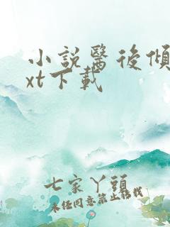 小说医后倾天txt下载