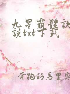 九星霸体诀 小说txt下载