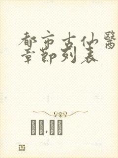都市古仙医最新章节列表