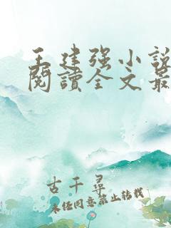 王建强小说免费阅读全文最新章节